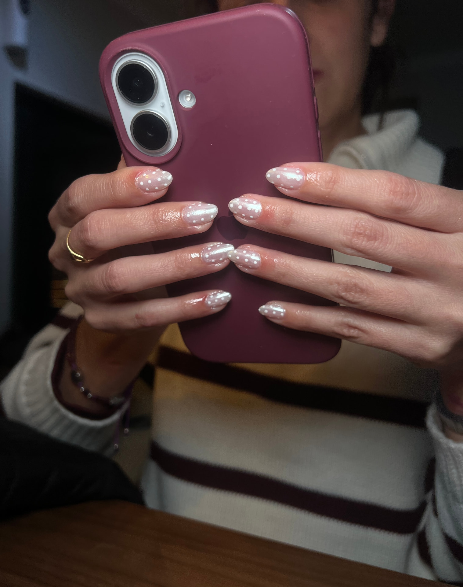 Blindaje en gel con diseño de perlas